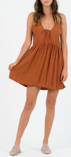 A Line Spaghetti Strap Mini Dress