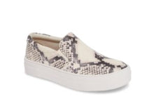 Load image into Gallery viewer, Snake Skin Style Platform Slip On Sneakers