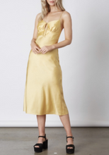 Load image into Gallery viewer, Satin Tie Midi Dress