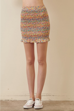 Load image into Gallery viewer, Smocked Embroidered Mini Skirt