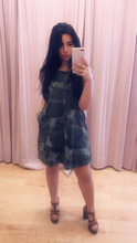Load image into Gallery viewer, Camo Print Sleeveless T Shirt Mini Dress