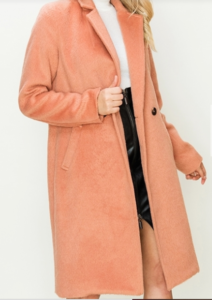 Two Button Pockets Long Coat