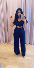 Load image into Gallery viewer, Center Ruch Smocked Back Wide Leg Jumpsuit