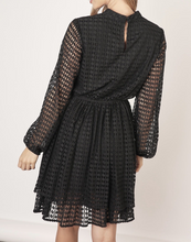 Load image into Gallery viewer, Bishop Sleeve Macrame Lace A Line Mini Dress