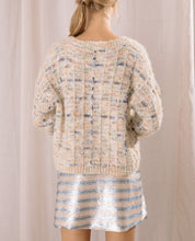 Load image into Gallery viewer, Fuzzy Basket Weave Lurex Sweater