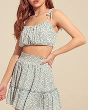 Load image into Gallery viewer, Smocked Waist Peasant Mini Skirt