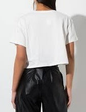 Load image into Gallery viewer, Cotton Over Sized Drop Shoulder Crew Neck Cropped T Shirt