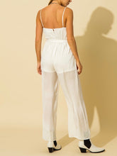 Load image into Gallery viewer, Satin Faux Wrap Jumpsuit