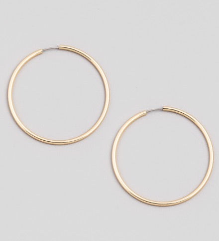 Infinity Circle Hoop Earrings