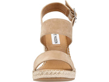 Load image into Gallery viewer, Suede Wedge Espadrille Sandal