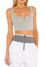 Load image into Gallery viewer, Luxe Rib Snap Tank Crop Top