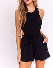 Load image into Gallery viewer, Rib Sleeveless Cut Out Romper