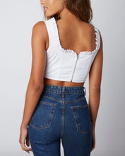 Load image into Gallery viewer, Sleeveless Peasant Corset Crop Top