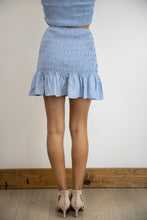 Load image into Gallery viewer, Smock Ruffle Hem Mini Skirt