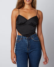 Load image into Gallery viewer, Satin Bandana Triangle Crop Top