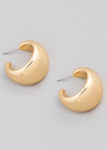 C Post Hoop Earrings