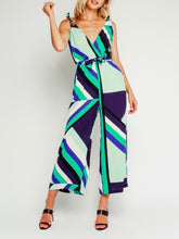 Load image into Gallery viewer, Abstract Self Belt Jumpsuit