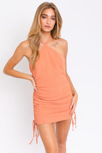 Load image into Gallery viewer, Halter Ruch Side Mini Dress