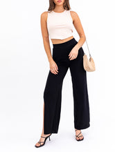 Load image into Gallery viewer, Rib Open Back Tie Sleeveless Crop Top
