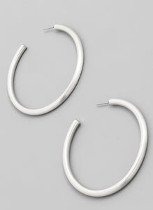 Large Thick Hoop Earring