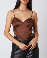 Load image into Gallery viewer, Satin Bandana Triangle Crop Top