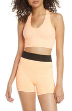 Load image into Gallery viewer, Ribbed Racer Back V Neck Crop Top