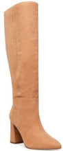 Load image into Gallery viewer, Suede Slouchy Stacked Heel Boot