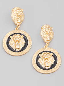 Double Lion Earrings
