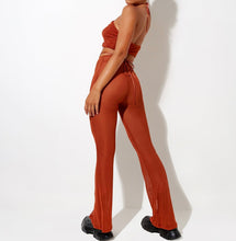 Load image into Gallery viewer, Mesh Tie Ruch Waist Beach Pants