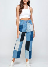 Load image into Gallery viewer, Denim Patch Color Block Jeans