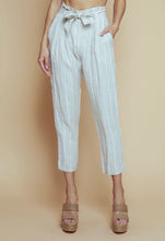 Load image into Gallery viewer, Linen Paper Bag Striped Pant