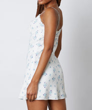 Load image into Gallery viewer, Floral Print Lace Peasant Mini Dress
