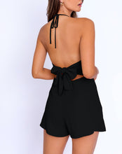 Load image into Gallery viewer, Halter Tie Back Romper