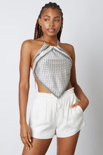 Load image into Gallery viewer, Linen High Waist Drawstring Shorts