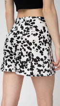 Load image into Gallery viewer, Dalmation Satin Mini Skirt