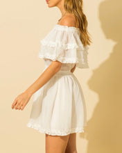 Load image into Gallery viewer, Off the Shoulder A Line Mini Dress