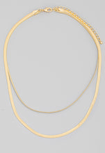Load image into Gallery viewer, Double Herringbone Layer Necklace