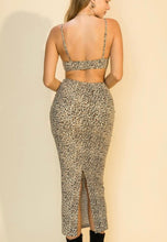 Load image into Gallery viewer, Leopard Cut Out Maxi Dress