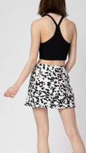 Load image into Gallery viewer, Dalmation Satin Mini Skirt