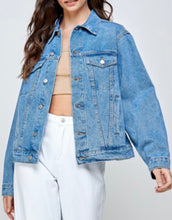 Load image into Gallery viewer, Classic Oversize Denim Jean Jacket