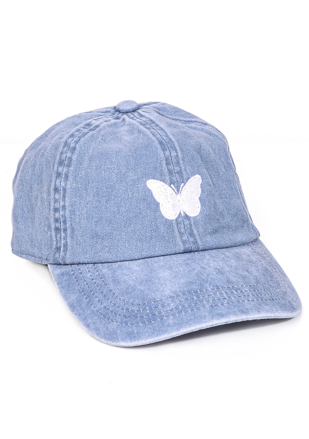 Butterfly Denim Baseball Hat