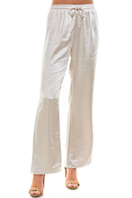 Load image into Gallery viewer, Satin Drawstring Wide Leg Pants